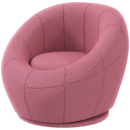 Nancy's Ted Kinderstoel - Kinderfauteuil - Draaibaar - Roze - Schapenwol