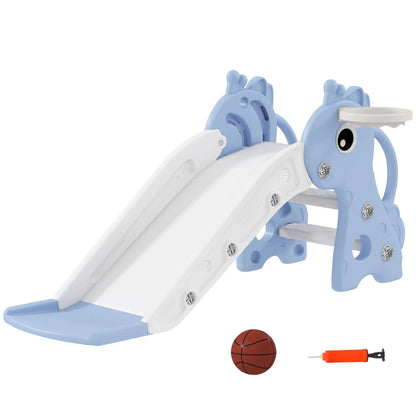 Nancy's Compiano Glijbaan - Kinderglijbaan - Speeltoestel - Blauw / Wit