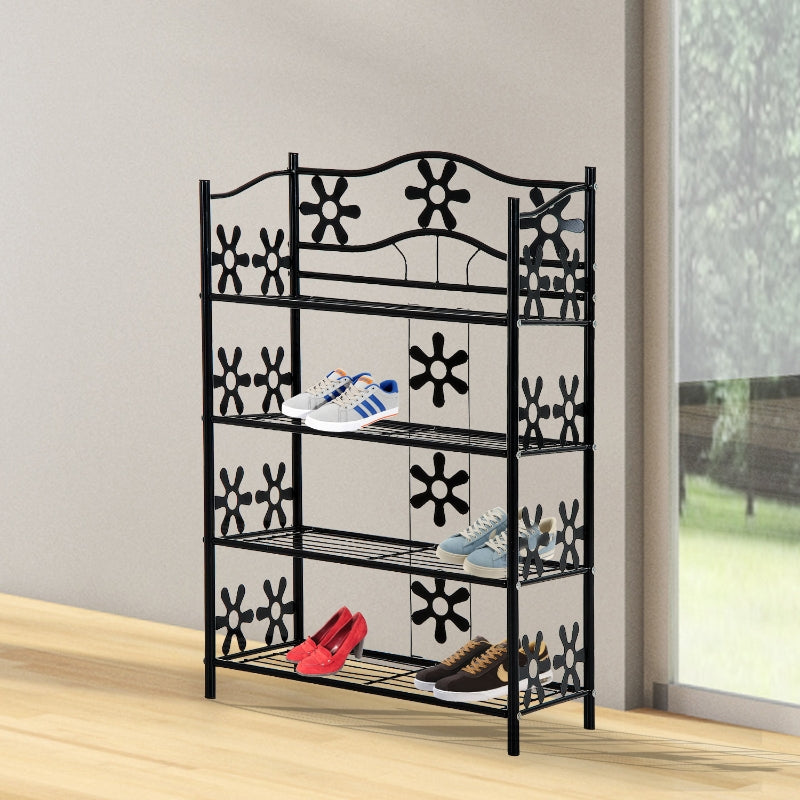 Nancy's Arcol Bay Schoenenrek - Schoenenkast - Zwart - Staal - ± 60 x 30 x 90 cm