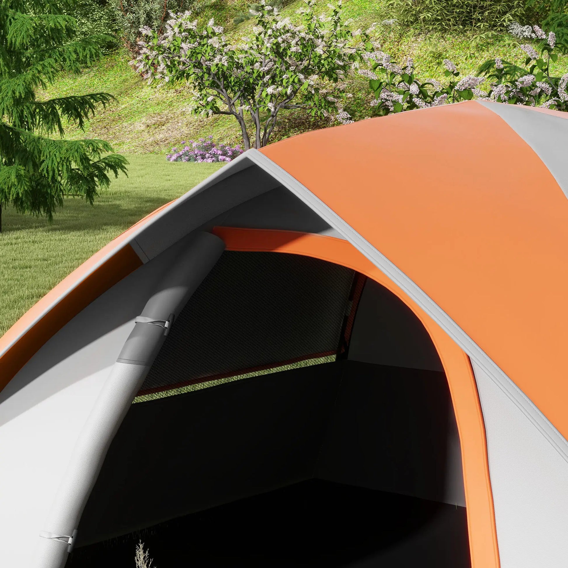 Nancy's Gasperina Kampeertent - Campingtent - 2-Persoons - Waterafstotend - Rood - 210 x 150 x 110 cm