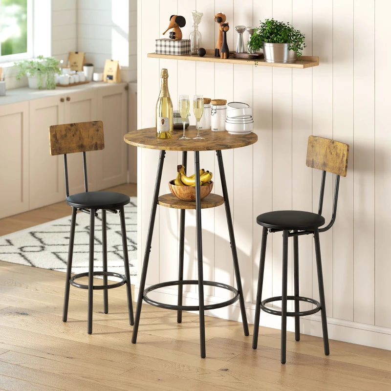 Nancy's Montedoro Bartafel Set - 3-Delige Bar Set - Bruin / Zwart
