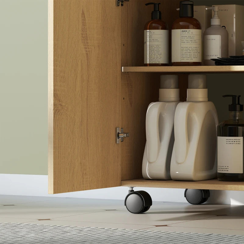 Nancy's Pedesina Wastafelkast - Badkamerkast - Wastafelonderkast - Hout look - ± 60 x 40 x 60 cm