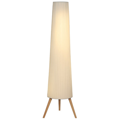 Nancy's Parrano Vloerlamp - Staande Lamp - LED-Lamp - Dimbaar - Wit - Staal / Hout