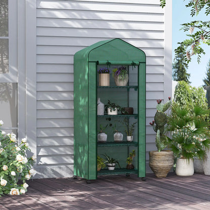 Nancy's Paredes Foliekas - Broeikas - Minikas - Plantenkas - Plantenrek - Groen - ± 70 x 50 x 165 cm