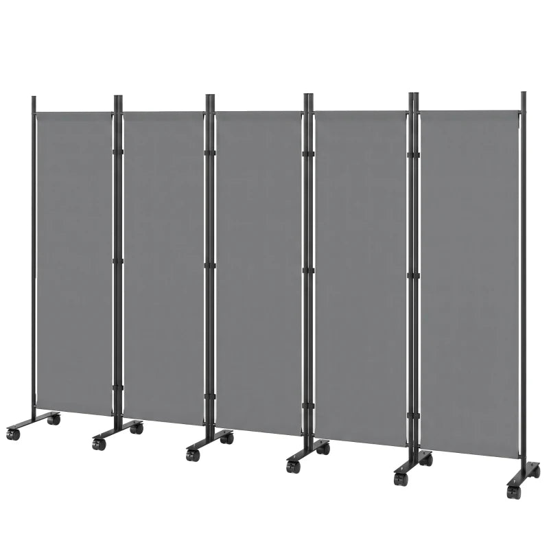 Nancy's Sfruz Terrasscherm - Privacyscherm - Windscherm - Donkergrijs - ± 250 x 40 x 170 cm