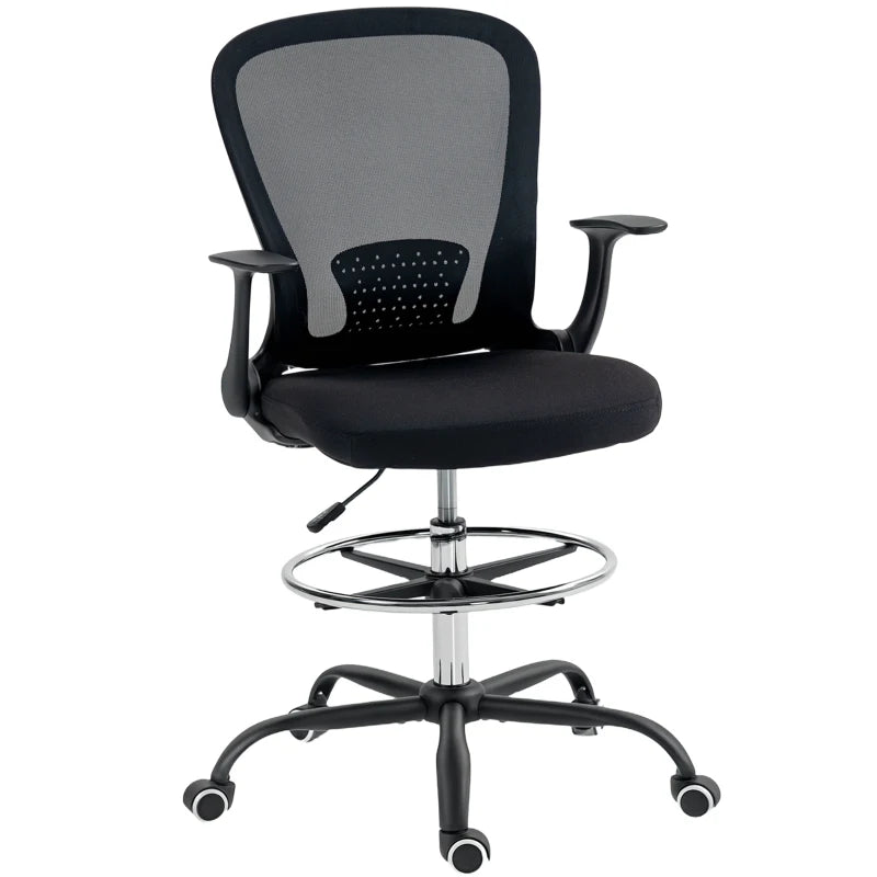 Nancy's Panarea Bureaustoel - Computerstoel - Kantoorstoel - Verstelbaar - Zwart - Netstof