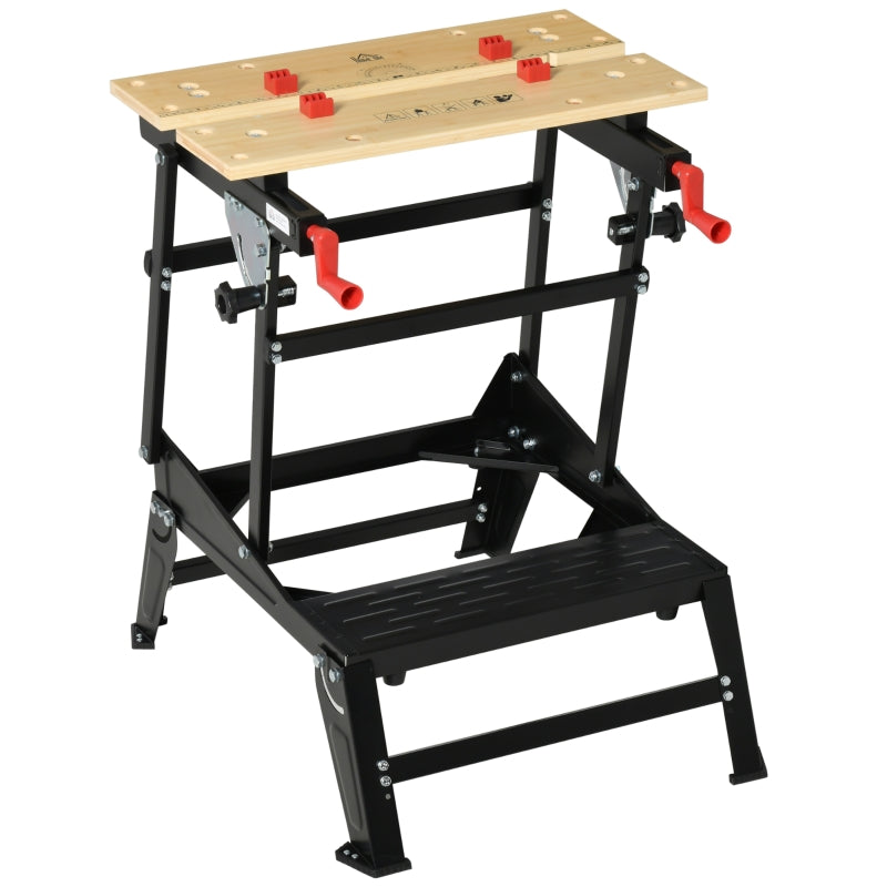 Nancy's Darwin Workbench Plateau de table pliable et pliable - Table de travail réglable en hauteur