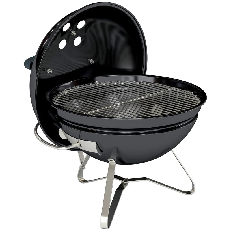 Nancy's Scorzè Kogelbarbecue - Houtskoolbarbecue - Robuust - Weerbestendig - Draagbaar - Zwart