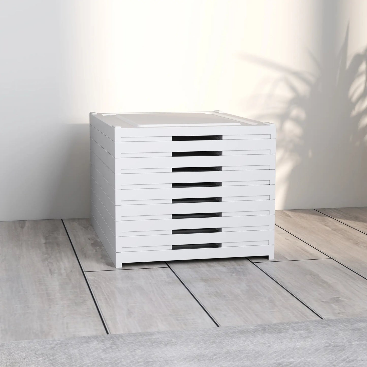 Nancy's Fiumicello Schoenenkast - Opbergkast voor Schoenen - Wit - ± 25 x 35 x 140 cm