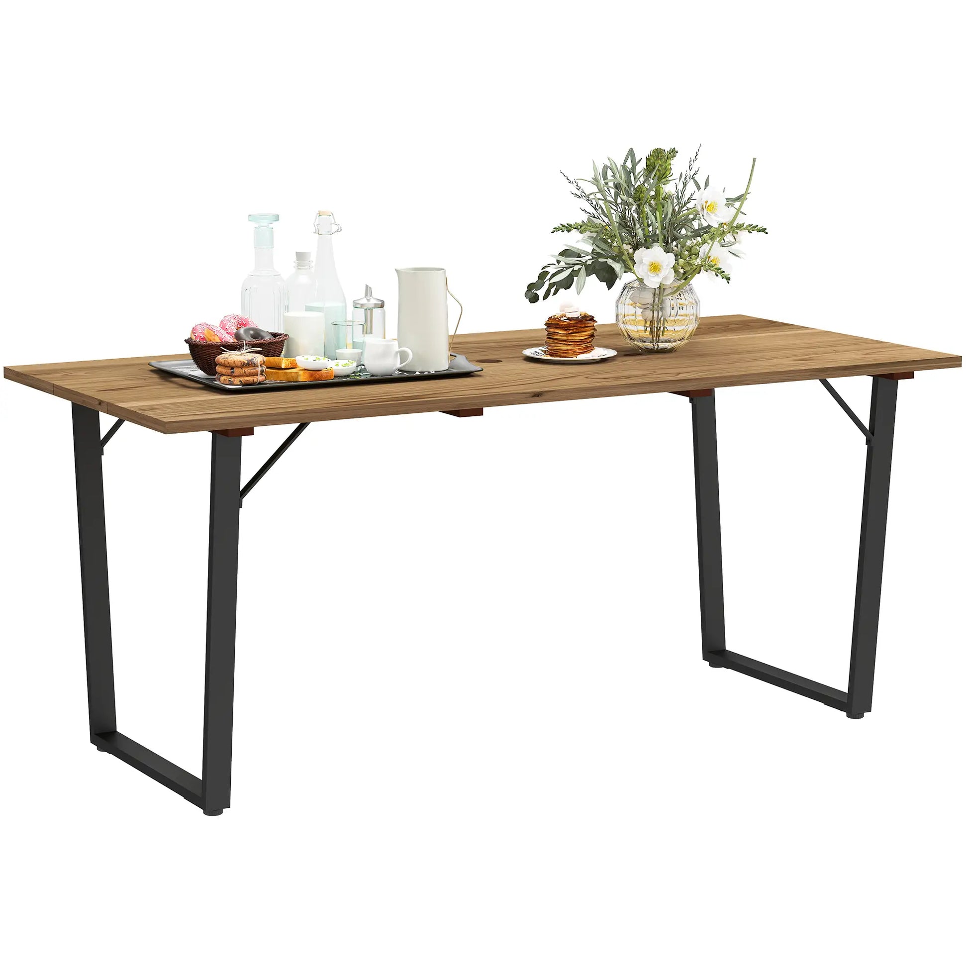 Nancy's Garaguso Tuintafel - Terrastafel - Eettafel voor buiten - Dennenhout - 175 x 80 x 75 cm