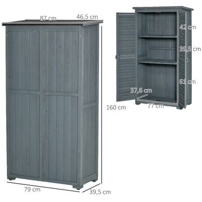 Armoire de jardin Nancy's Horsham - Hangar - Hangar de rangement - Gris - Pin