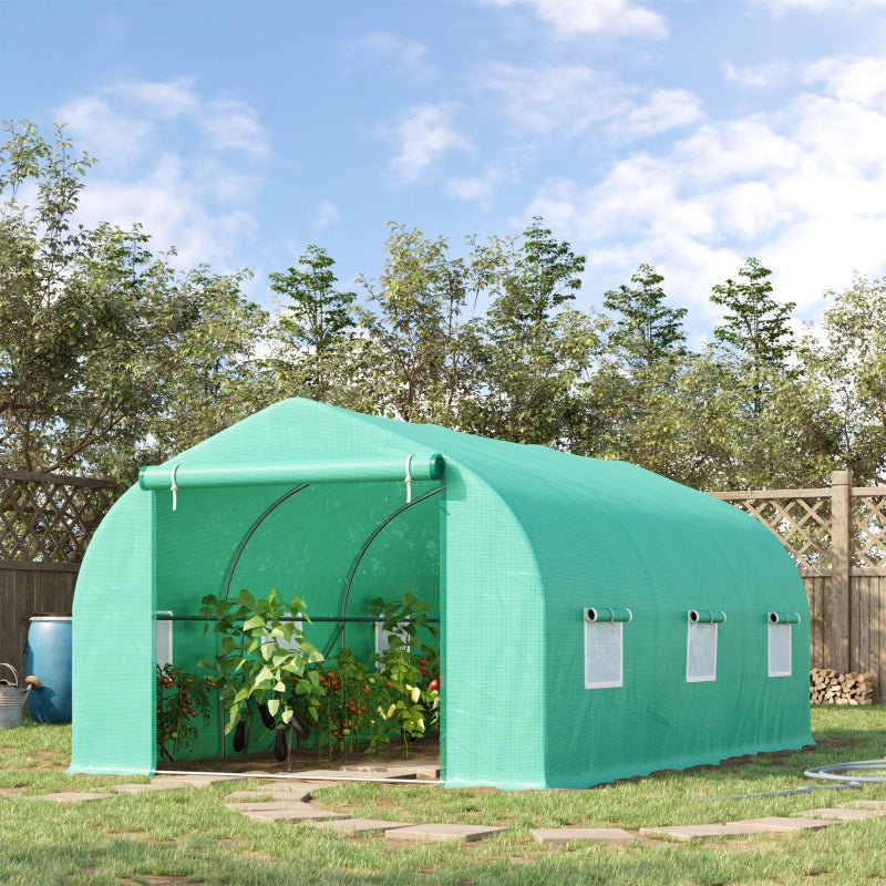 Nancy's Rock Dundo Garden Greenhouse - Plant Greenhouse - Growing Greenhouse - With Plastic Hood - ± 450 x 300 x 200 cm