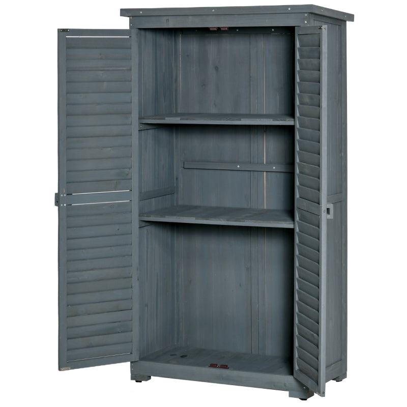 Nancy's Horsham Garden Cupboard - Shed - Storage Shed - Gray - Pine