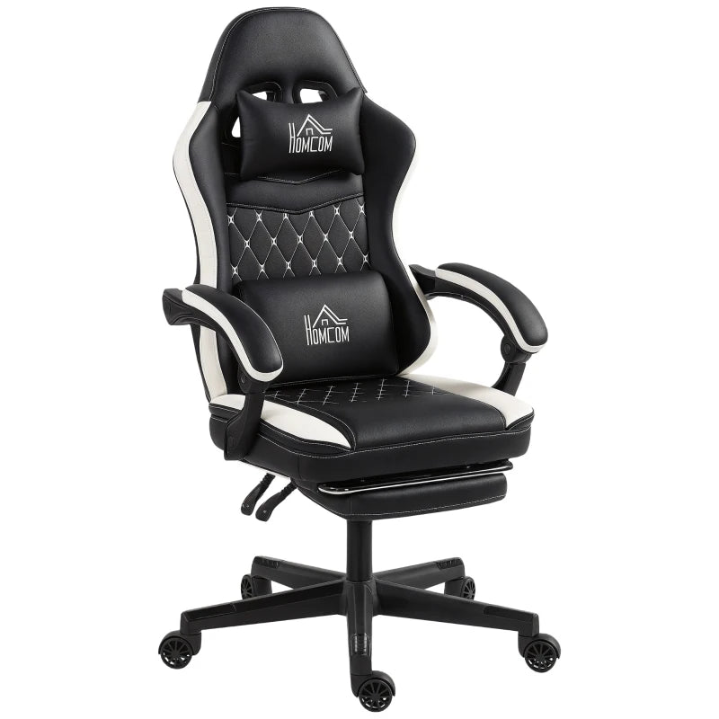 Nancy's Orvinio Gamingstoel - Gamestoel - Bureaustoel - Ergonomisch - Zwart / Wit