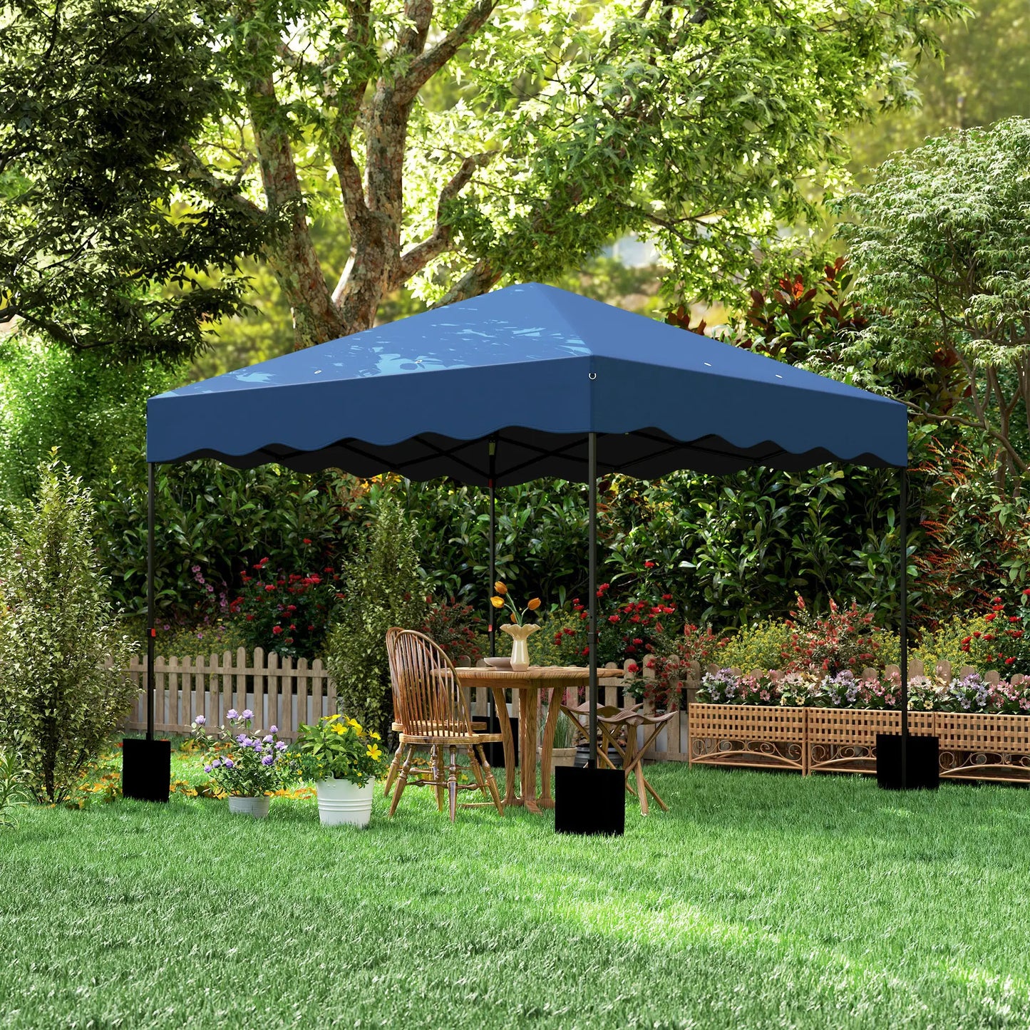 Nancy's Junqueira Partytent - Paviljoen - Blauw - ± 300 x 300 x 290 cm