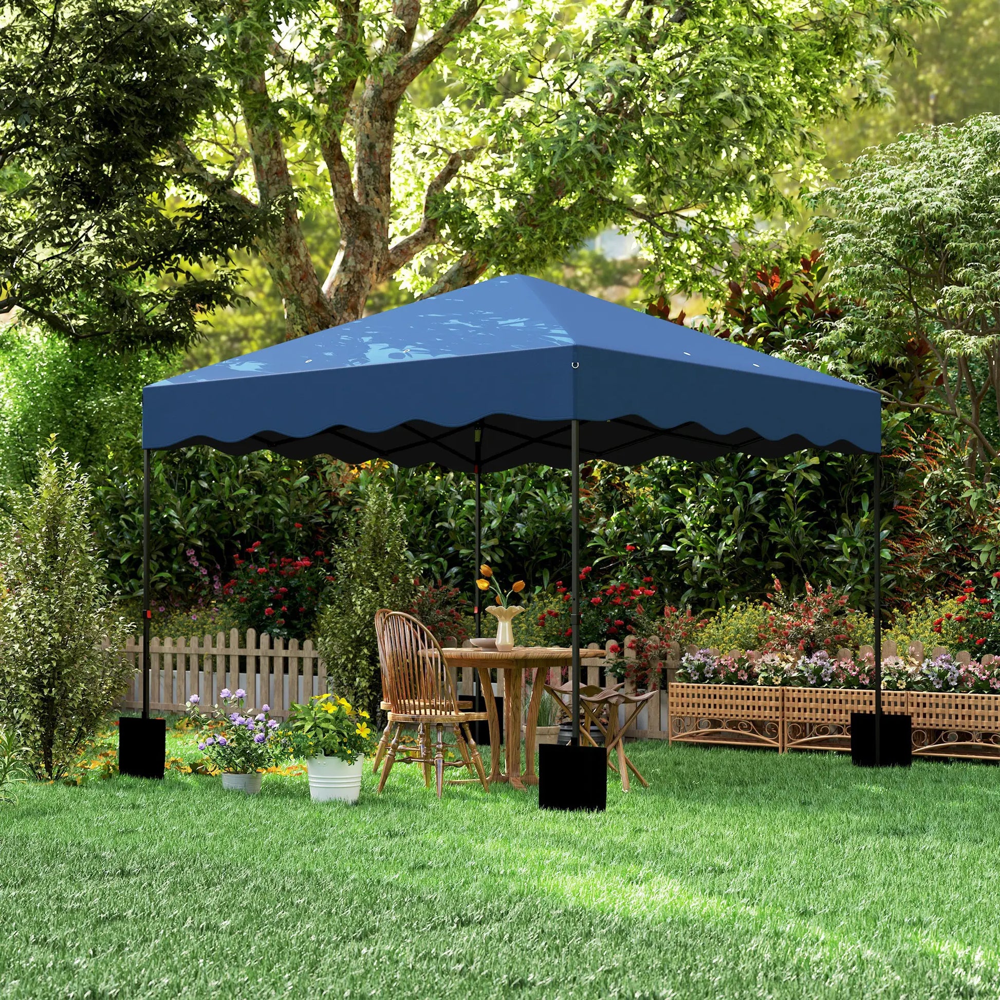 Nancy's Junqueira Partytent - Paviljoen - Blauw - ± 300 x 300 x 290 cm