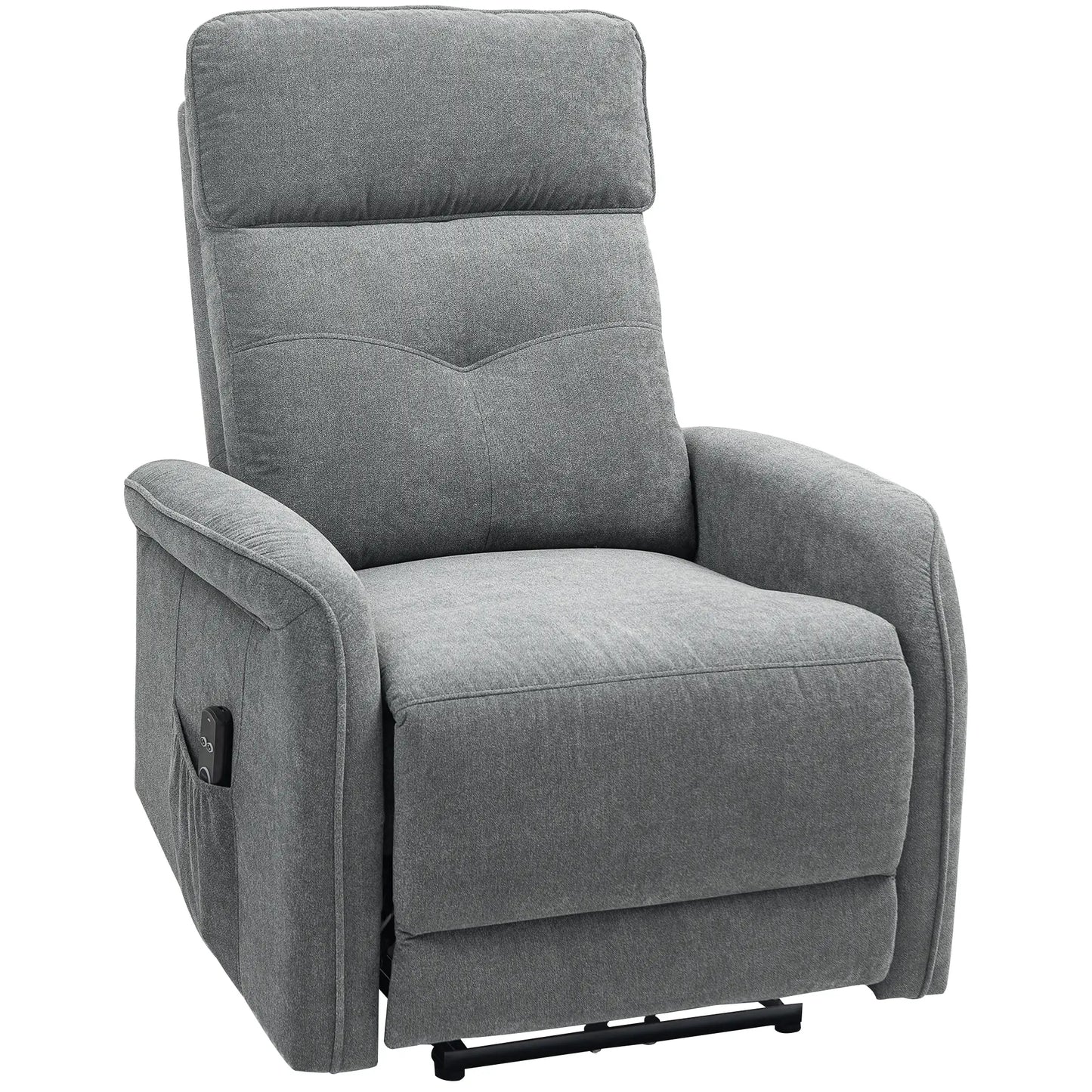 Nancy's Forenza Massagestoel - Loungestoel - Relaxstoel - Elektrisch - Grijs - Fluweel