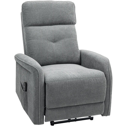 Nancy's Forenza Massagestoel - Loungestoel - Relaxstoel - Elektrisch - Grijs - Fluweel