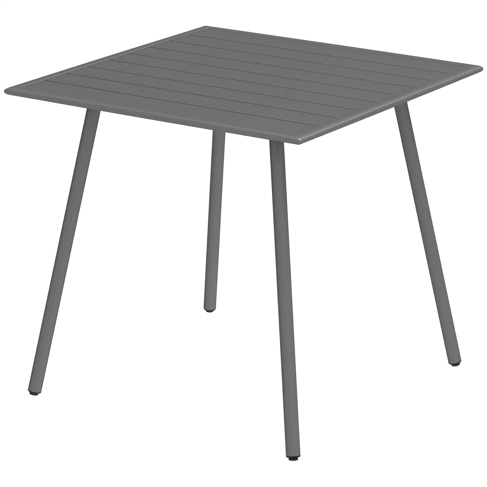 Nancy's Ceccano Tuintafel - Terrastafel - Balkontafel - Grijs - Staal - ± 80 x 80 x 75 cm