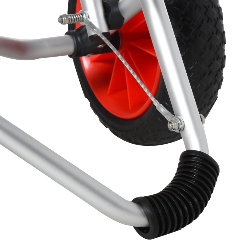 Nancy's Quarrata Kajakwagen - Bootwagen - Opvouwbaar - Zilver - ± 75 x 45 x 45 cm