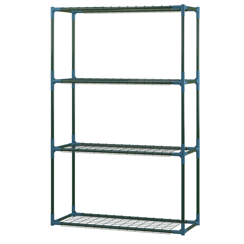 Nancy's Proves Plantenrekken - Plantenstandaarden - Bloemenstandaard - Set van 2 - Groen - Staal - ± 70 x 25 x 110 cm