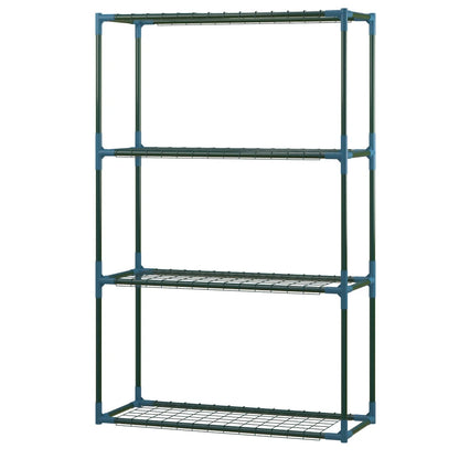 Nancy's Proves Plantenrekken - Plantenstandaarden - Bloemenstandaard - Set van 2 - Groen - Staal - ± 70 x 25 x 110 cm