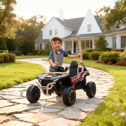Nancy's Pettineo Elektrische auto voor kinderen - KAWASAKI TERYX KRX 1000 - Kinderauto - 3-5 km/u - Geel / Zwart