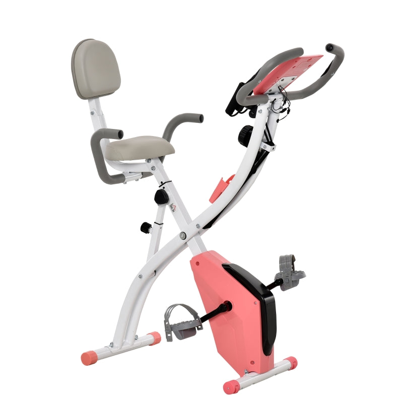 Nancy's Villa Luum Exercise Bike Exercise Bike X-Bike 2-in-1 bicycle trainer LCD display foldable exercise bike Exercise bike with 8 levels and adjustable resistance