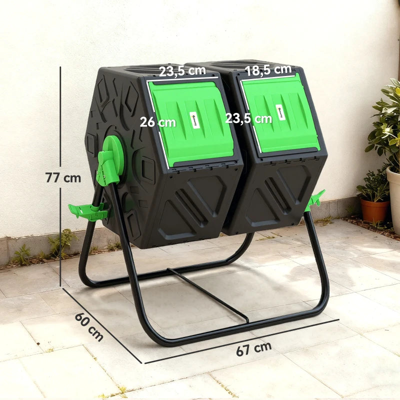 Nancy's Randazzo Composter - Composteerder - Compostbak - Groen / Zwar ...