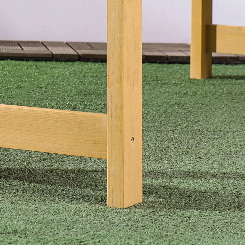 Nancy's Revo Tuinbank - Parkbank - Balkonbank - Houten Bankje - Dennenhout - ± 145 x 50 x 85 cm