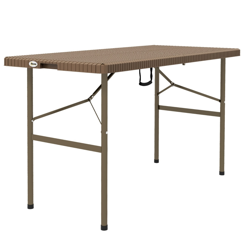 Nancy's Teruel Picnic table - Camping table - Foldable - Brown - ± 120 x 60 x 75 cm