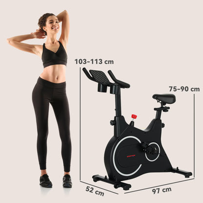 Nancy's Caorle Hometrainer - Fietstrainer - LCD-Scherm - Instelbare Weerstand - Zwart