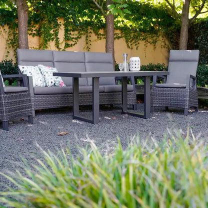 Nancy's Tottington Loungebank Met Rotanlook - Tuinbank - Verstelbaar