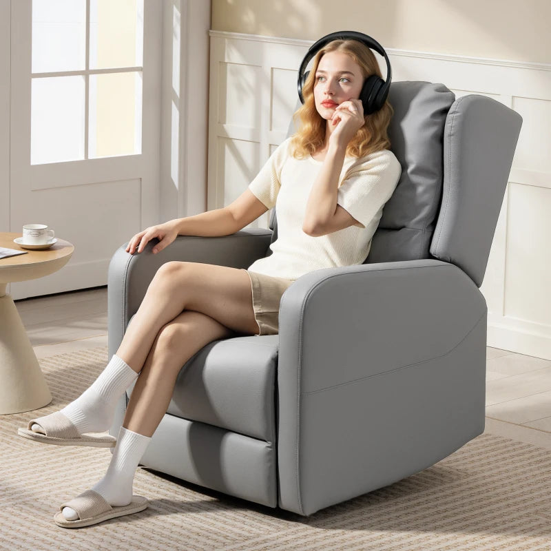 Nancy's Nosellari Massagestoel - Relaxfauteuil - 3D Kneedmassage - Elektrisch verstelbaar - Grijs - Leer