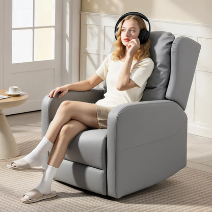 Nancy's Nosellari Massagestoel - Relaxfauteuil - 3D Kneedmassage - Elektrisch verstelbaar - Grijs - Leer