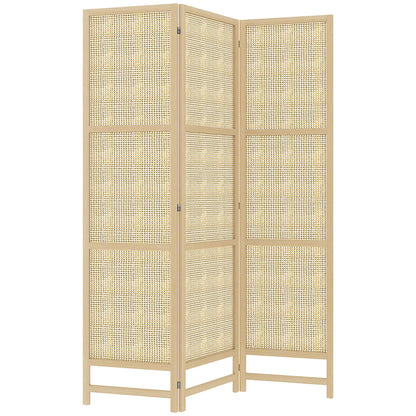 Nancy's Fontão Kamerscherm - Privacyscherm - Roomdivider - Dennenhout / Rotan - 135 x 180 cm