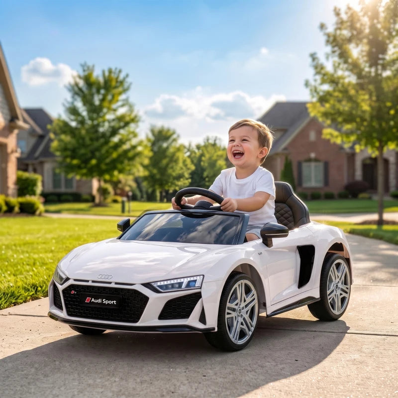 Nancy's Tonfano Elektrische auto voor kinderen - Kinderauto - Audi R8 voor kinderen - Wit