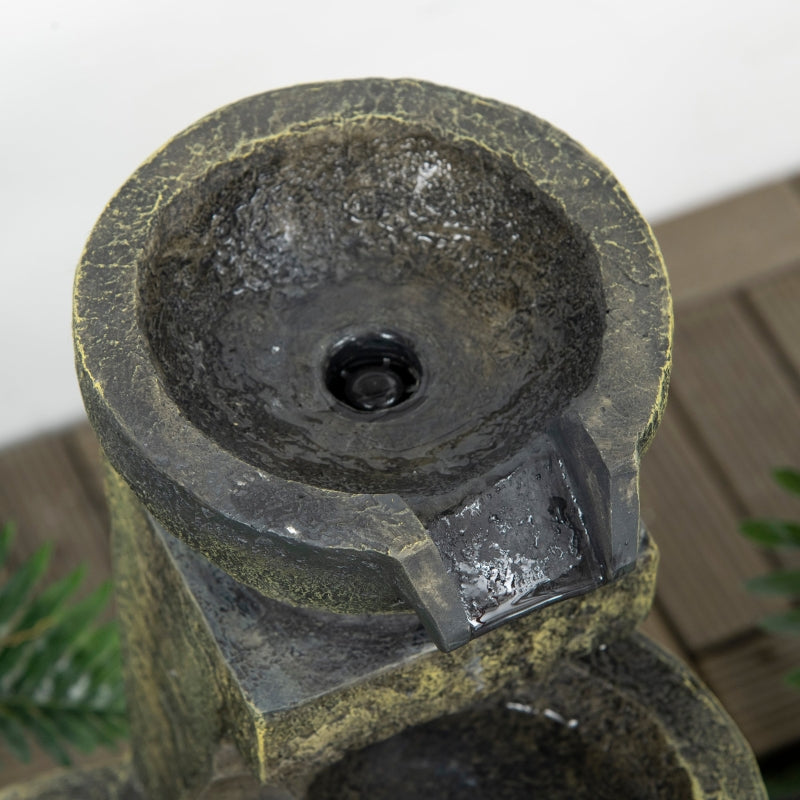 Nancy's Salduba Fontein - Tuinfontein - Zwart - Kunsthars