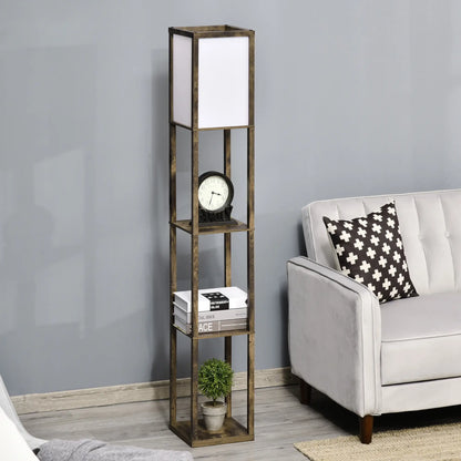 Nancy's Diano Vloerlamp - Staande Lamp - Bruin / Wit