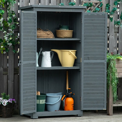 Armoire de jardin Nancy's Horsham - Hangar - Hangar de rangement - Gris - Pin