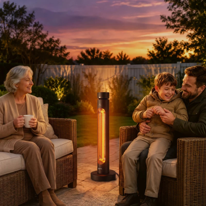 Nancy's Tregnago Terrasverwarming - Terras Verwarmer - Elektrische Terrasverwarmer - Afstandsbediening - Zwart