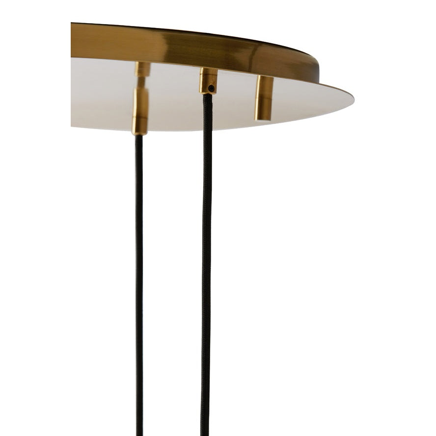 Nancy's Cadafais Hanglamp met 3 Lampen - Verlichting - Glas - Goud - 40 x 160 cm