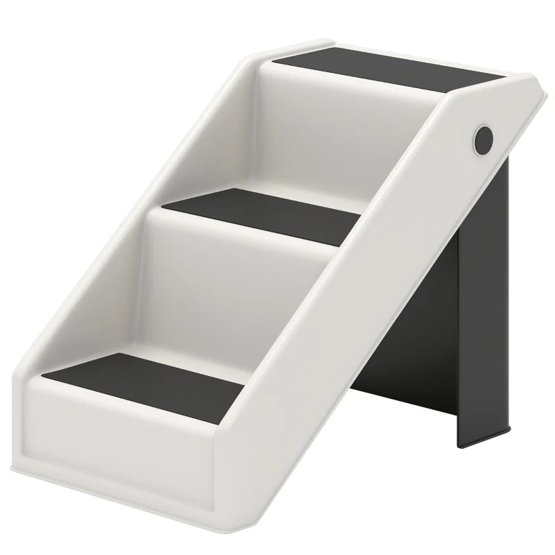 Nancy's Noale Dierentrap - Hondentrap - Antislip - Wit / Zwart - ± 55 x 30 x 35 cm