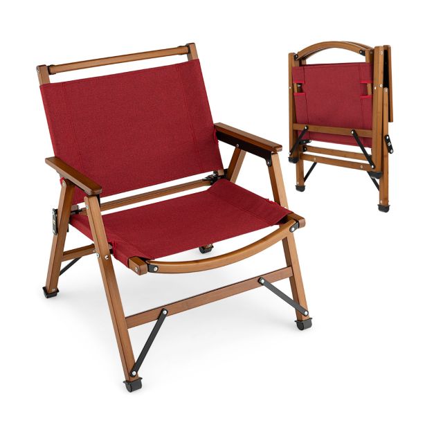 Nancy's Vilares Campingstoel - Kampeerstoel - Strandstoel - Opvouwbaar - Rood