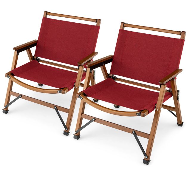 Nancy's Vilares Campingstoel - Kampeerstoel - Strandstoel - Opvouwbaar - Rood