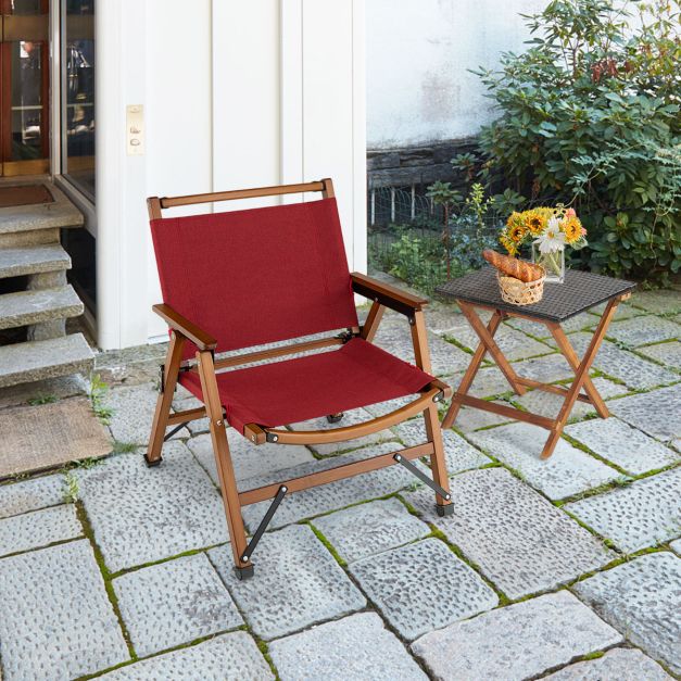 Nancy's Vilares Campingstoel - Kampeerstoel - Strandstoel - Opvouwbaar - Rood