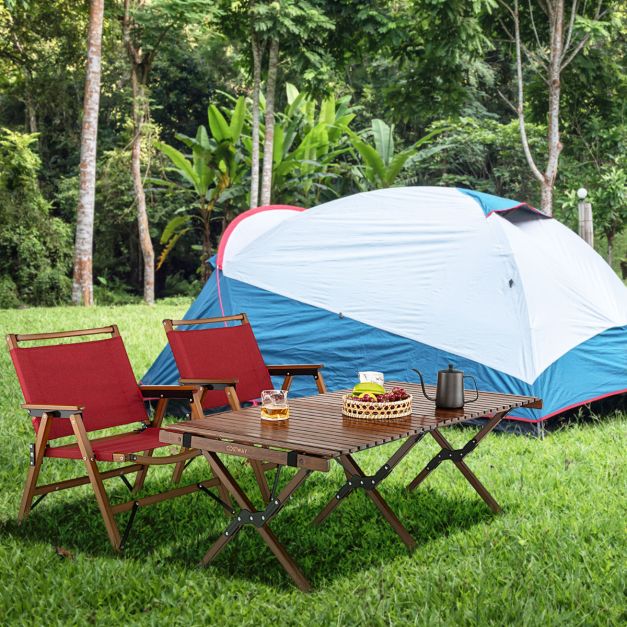 Nancy's Vilares Campingstoel - Kampeerstoel - Strandstoel - Opvouwbaar - Rood