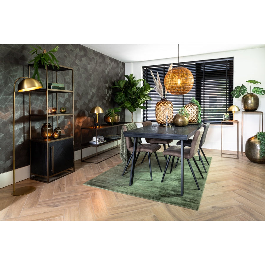 Nancy's Caetano Vloerlamp - Staande Lamp - Staal - Brons - ± 40 x 30 x 155 cm