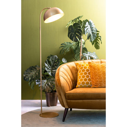 Nancy's Caetano Vloerlamp - Staande Lamp - Staal - Brons - ± 40 x 30 x 155 cm