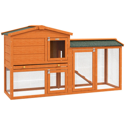 Nancy's Codigor Konijnenhok - Dierenhok - Dierenverblijf - Dennenhout - 150 x 45 x 85 cm